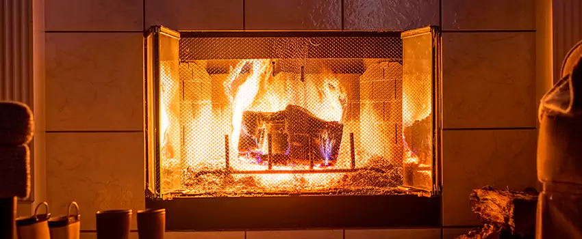 Mendota Hearth Landscape Fireplace Installation in La Quinta, California