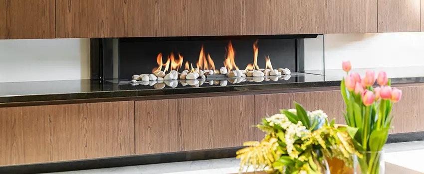 Double-height Fireplace Design Refurbishment in La Quinta, California