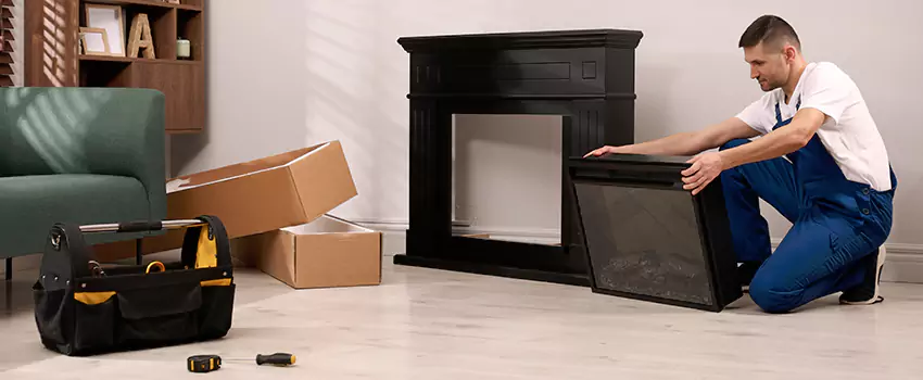 Old Rusted Metal Fireplace Repair And Replacement in La Quinta, CA